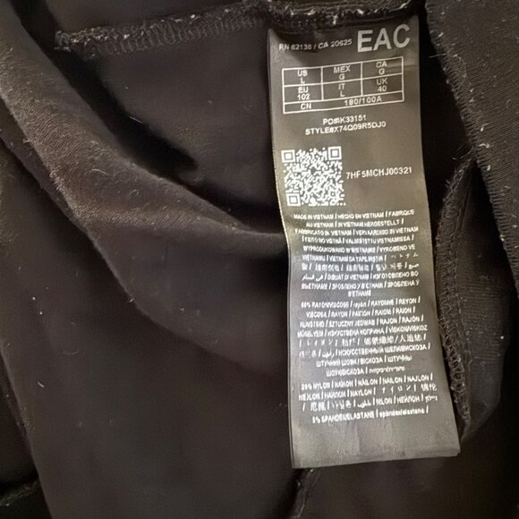 Guess Los Angeles Black Zip Track Jacket With Side Branding 1981 Logo Size L - Picture 6 of 6